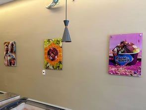 Letreiro em vidro em Santa Rosa, Niterói