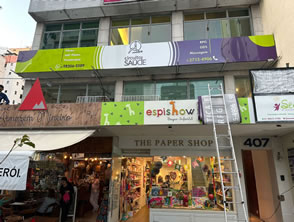 Letreiro em acm com iluminação frontlight - Niterói