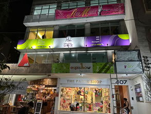 Letreiro em acm com iluminação frontlight - Niterói