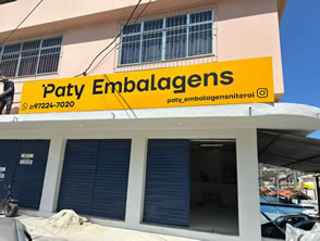 Letreiro em acm adesivado em Itaipu - Niterói