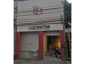 Fachada em ACM com logo em Impressão 3d e acrílico rose gold em Niterói