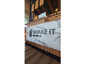 Logo em pvc expandido de 10mm pintado em preto fosco na Barra da Tijuca