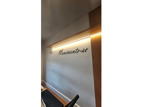 Frase em alto relevo para parede em Niterói