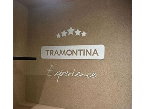 Acrílico pintado em prata