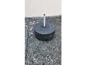 Base de concreto para Windbanner em Niterói, Maricá e Rio de Janeiro - RJ